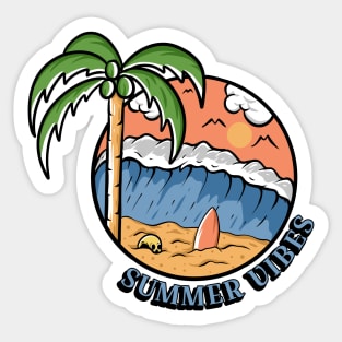 summer vibes Sticker